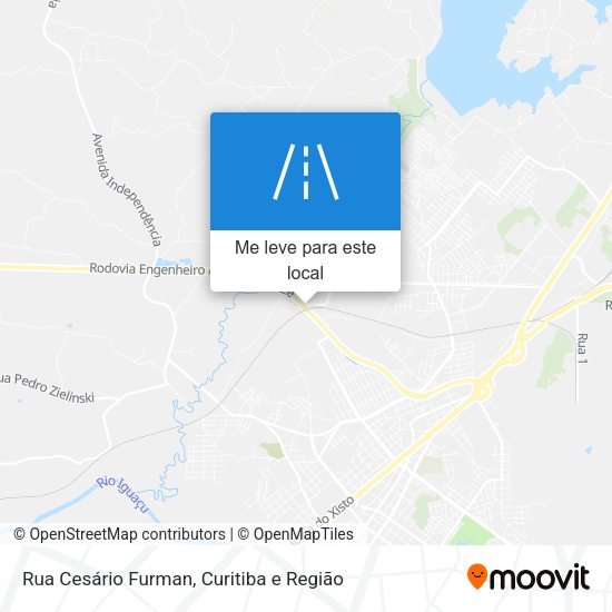 Rua Cesário Furman mapa
