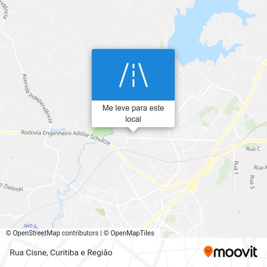 Rua Cisne mapa