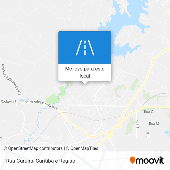 Rua Curuíra mapa