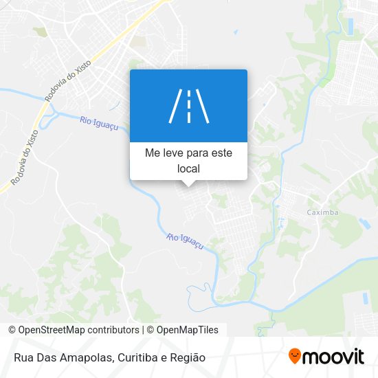 Rua Das Amapolas mapa