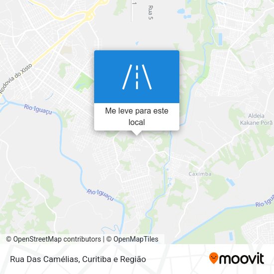Rua Das Camélias mapa