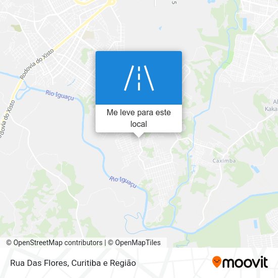 Rua Das Flores mapa