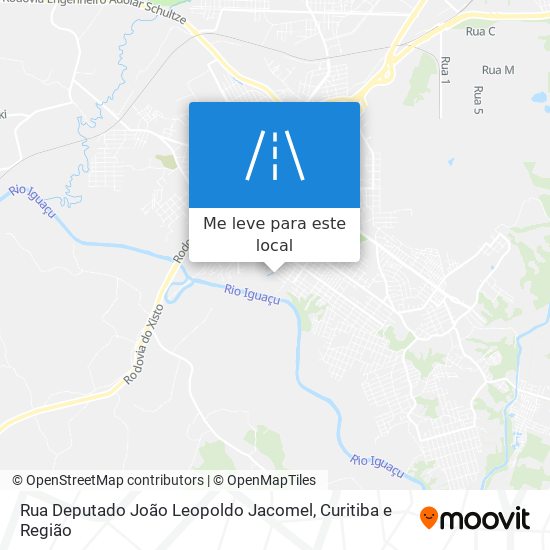 Rua Deputado João Leopoldo Jacomel mapa