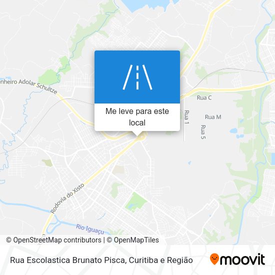 Rua Escolastica Brunato Pisca mapa