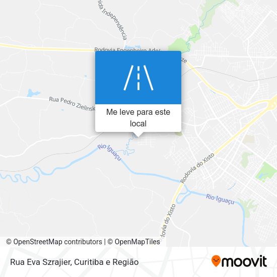Rua Eva Szrajier mapa