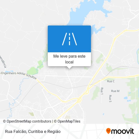 Rua Falcão mapa