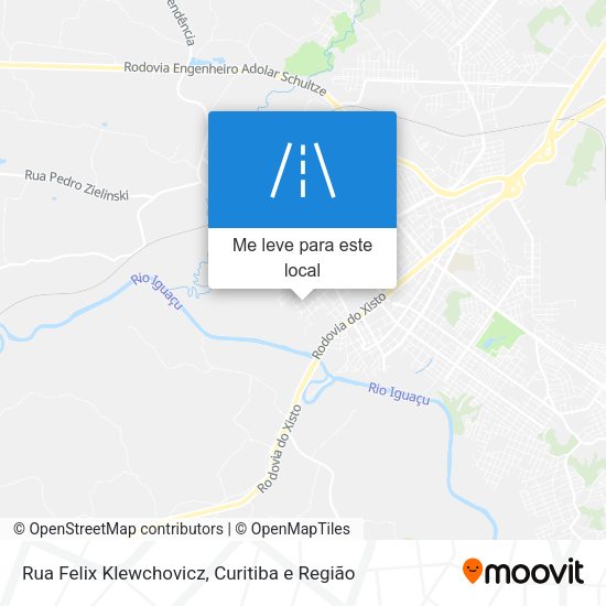 Rua Felix Klewchovicz mapa