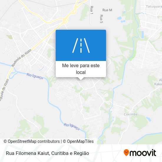 Rua Filomena Kaiut mapa
