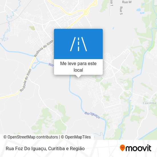Rua Foz Do Iguaçu mapa