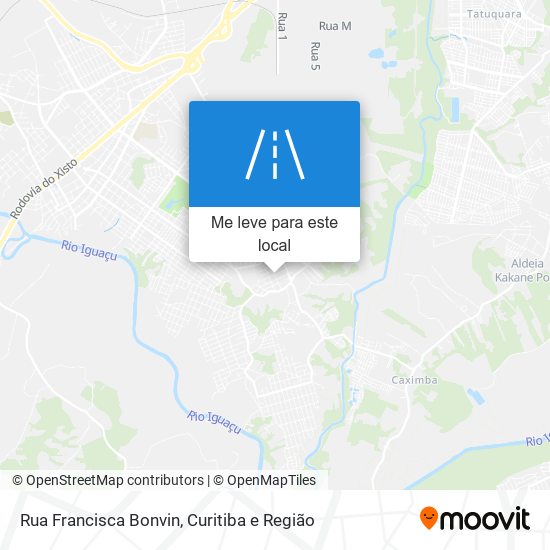 Rua Francisca Bonvin mapa