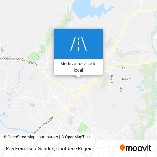 Rua Francisco Gondek mapa
