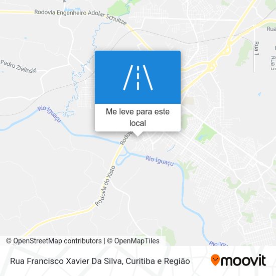 Rua Francisco Xavier Da Silva mapa