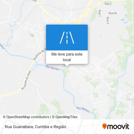 Rua Guanabara mapa