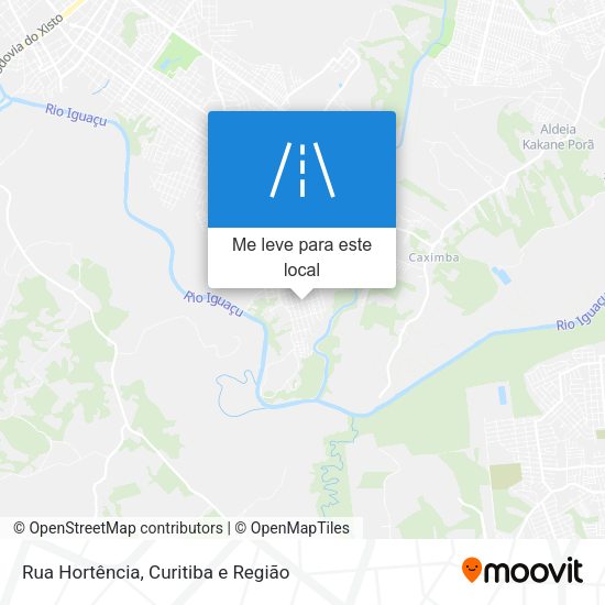 Rua Hortência mapa