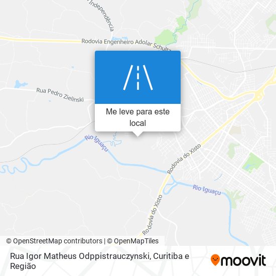 Rua Igor Matheus Odppistrauczynski mapa