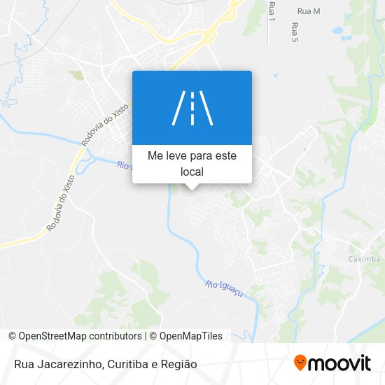 Rua Jacarezinho mapa
