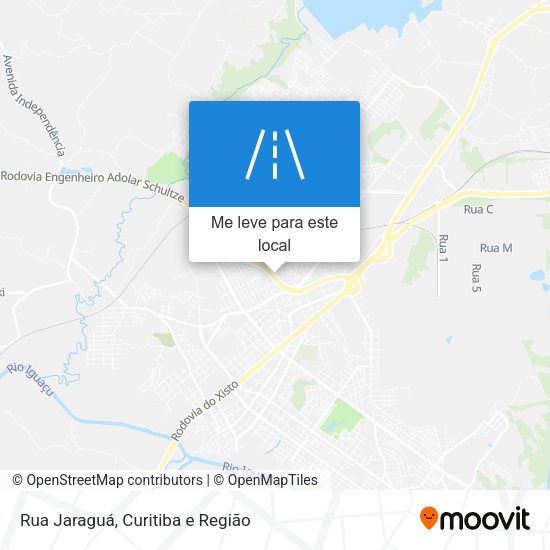 Rua Jaraguá mapa