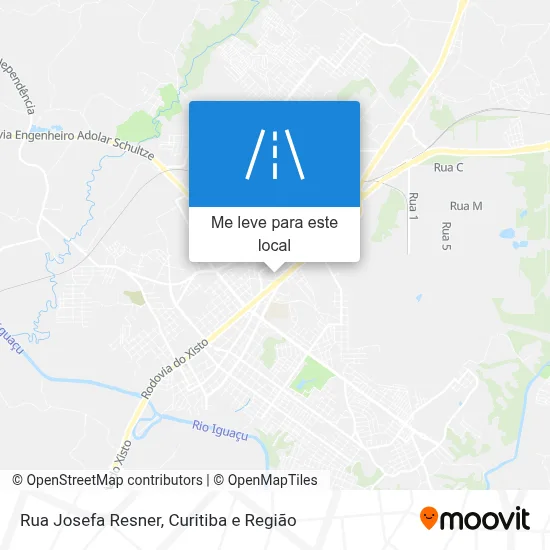 Rua Josefa Resner mapa