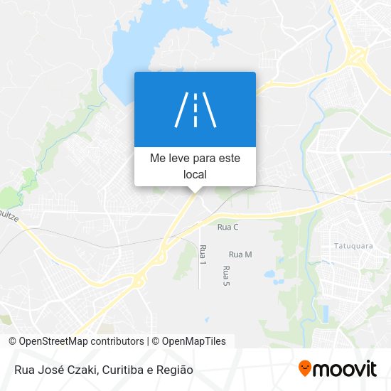Rua José Czaki mapa
