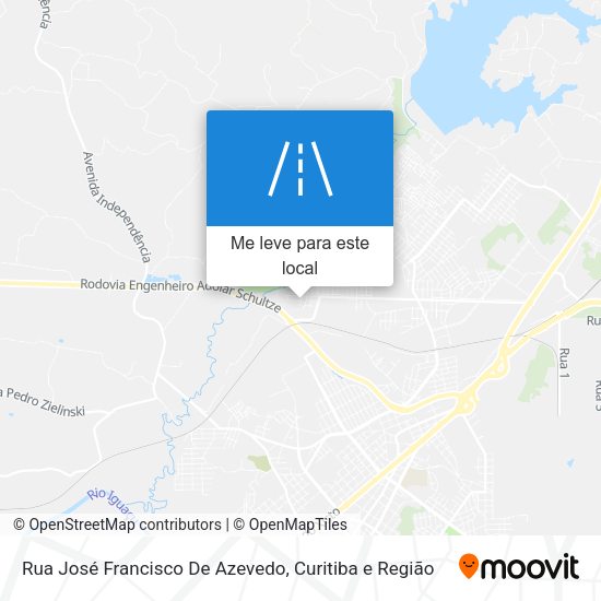 Rua José Francisco De Azevedo mapa