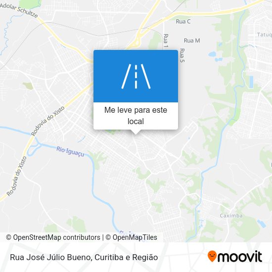 Rua José Júlio Bueno mapa