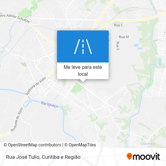 Rua José Tulio mapa