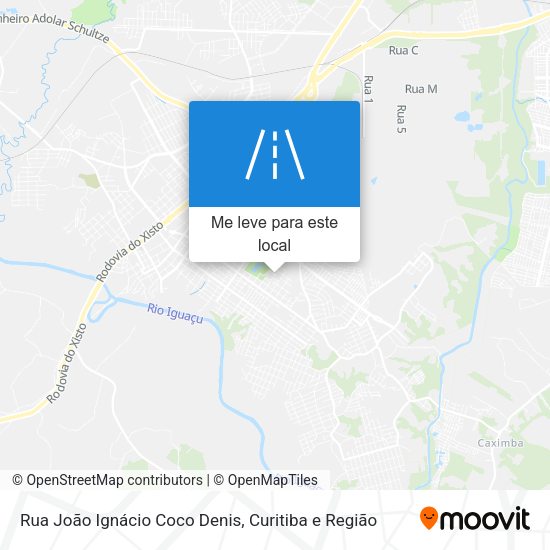 Rua João Ignácio Coco Denis mapa