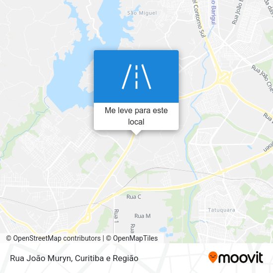 Rua João Muryn mapa