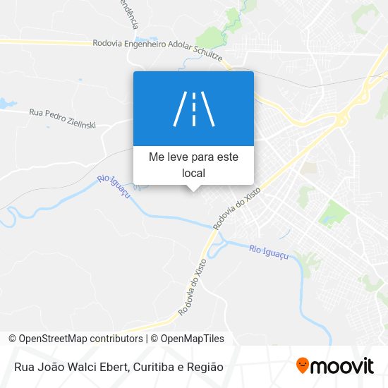 Rua João Walci Ebert mapa