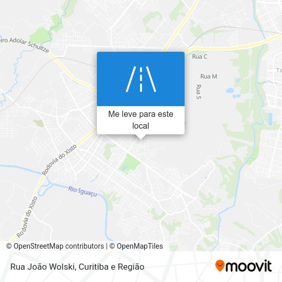 Rua João Wolski mapa