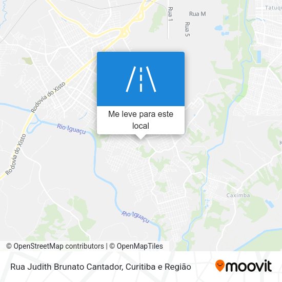 Rua Judith Brunato Cantador mapa