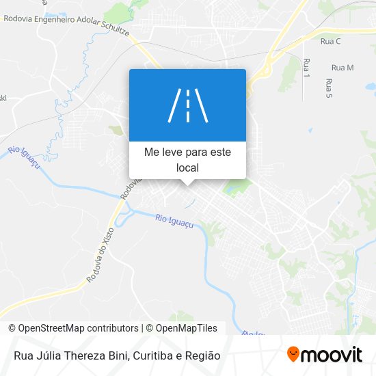 Rua Júlia Thereza Bini mapa