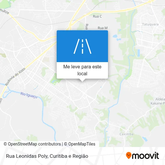 Rua Leonidas Poly mapa