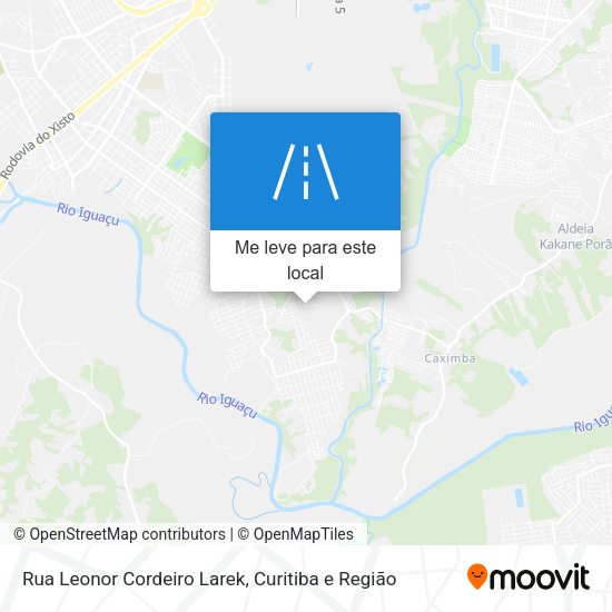 Rua Leonor Cordeiro Larek mapa