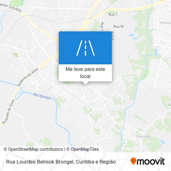 Rua Lourdes Belniok Brongel mapa