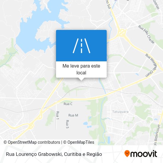 Rua Lourenço Grabowski mapa