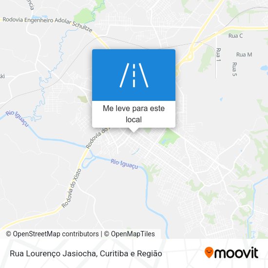 Rua Lourenço Jasiocha mapa