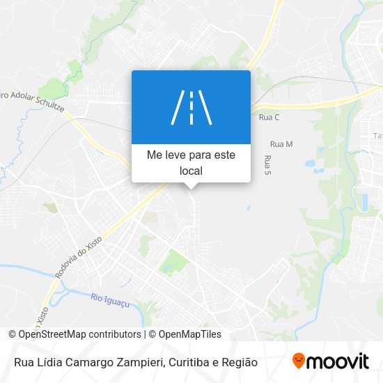 Rua Lídia Camargo Zampieri mapa