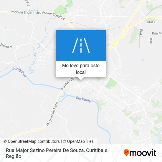 Rua Major Sezino Pereira De Souza mapa