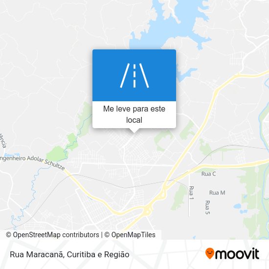 Rua Maracanã mapa
