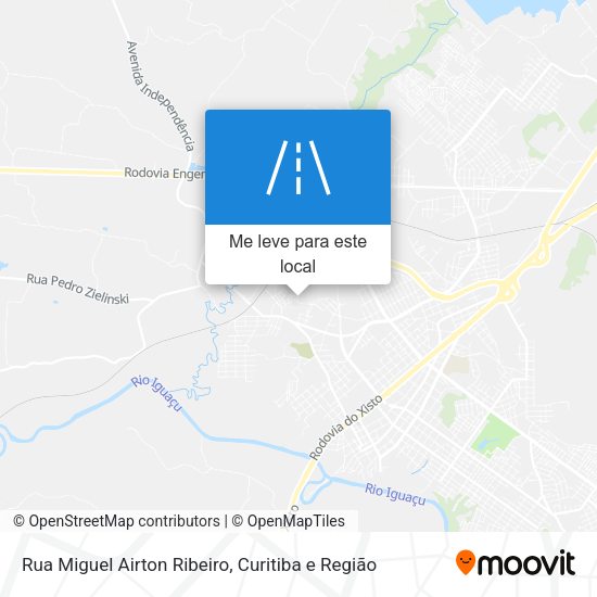 Rua Miguel Airton Ribeiro mapa