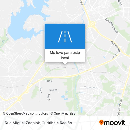 Rua Miguel Zdaniak mapa