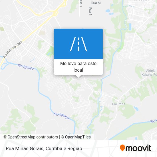 Rua Minas Gerais mapa