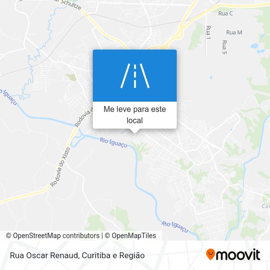 Rua Oscar Renaud mapa