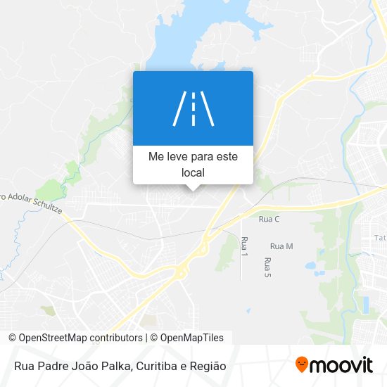 Rua Padre João Palka mapa