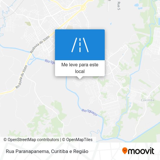 Rua Paranapanema mapa