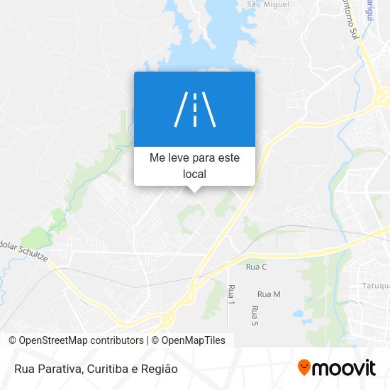 Rua Parativa mapa