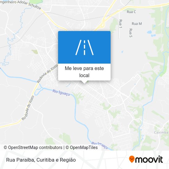Rua Paraíba mapa