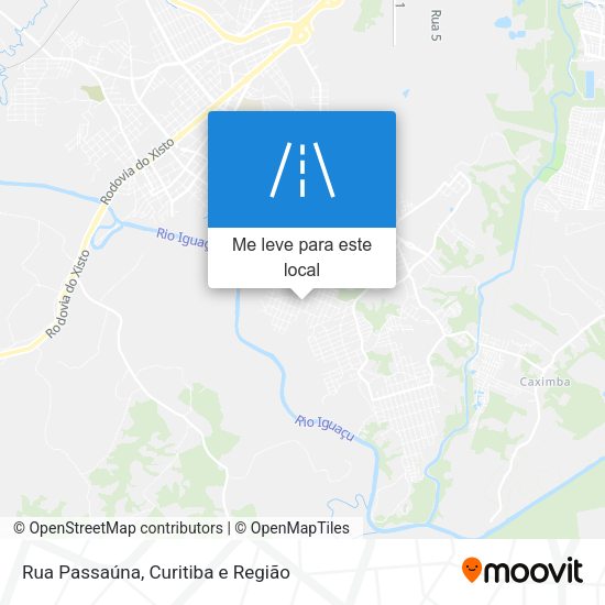Rua Passaúna mapa