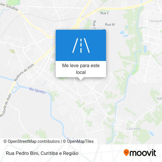 Rua Pedro Bini mapa